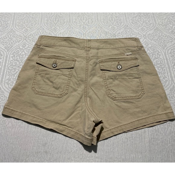 Unionbay Cargo Utility Shorts Juniors 11 Khaki Tan Stretch Cotton Chino Mid Rise - Picture 2 of 9